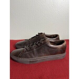 KOIO Men’s Capri Leather Low Top Sneakers In Mocha Brown Sz 42/9